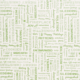 Home Town Holiday - Words Latte Yardage Primary Image