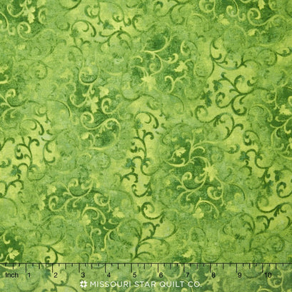 Wilmington Essentials - Scroll Medium Green Yardage