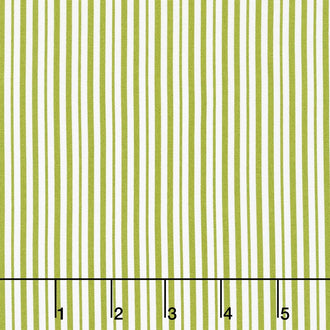 Coming Up Roses - Stripe Green Yardage