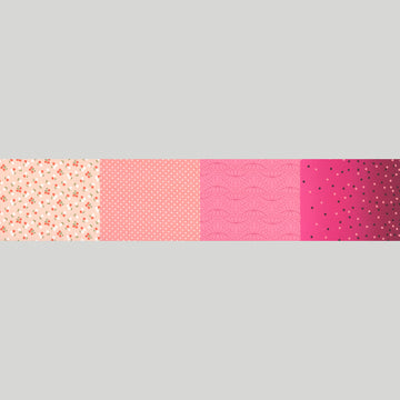 Celebrating 50 Years of Moda - Four In One Blender Print Pink Yardage
