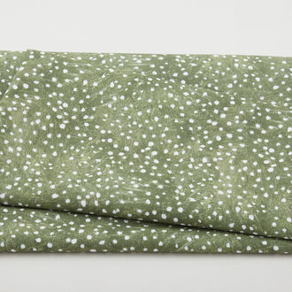 Dreaming of Tuscany - Monotone Dot Green 2 Yard Cut