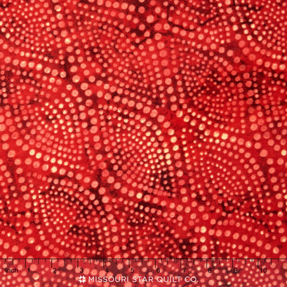 Wilmington Essentials - Diagonal Dots Tonal Red 108" Backing