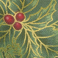 Holiday Flourish 11 - Holiday Branches Holly Metallic Yardage