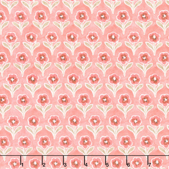 Countryside - Blossom Coral Yardage