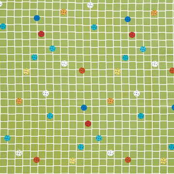 Pickleball - Net and Balls Green Yardage Primary Image