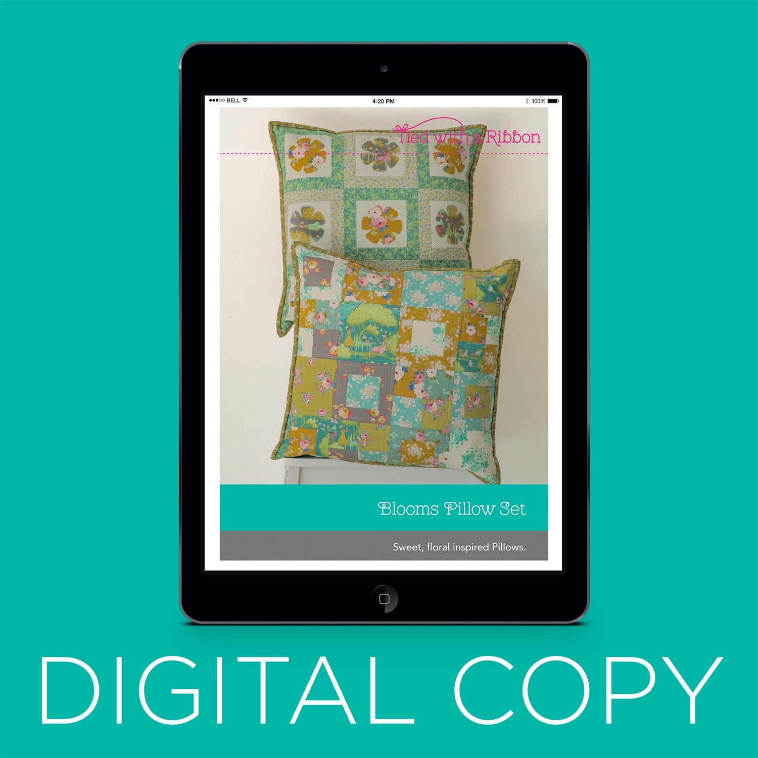 Digital Download - Blooms Pillow Set Pattern