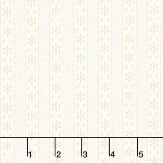 Snowman Gatherings IV - Crystal Stripe Snow Taupe Yardage