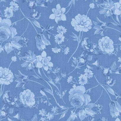 Afternoon Picnic - Tonal Blue Yardage