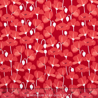Desert Bloom - Desert Poppy Red Yardage