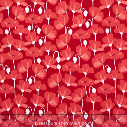 Desert Bloom - Desert Poppy Red Yardage