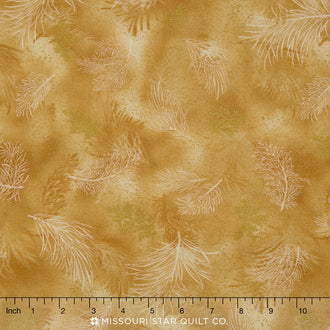 Holiday Flourish - Natural Metallic Yardage