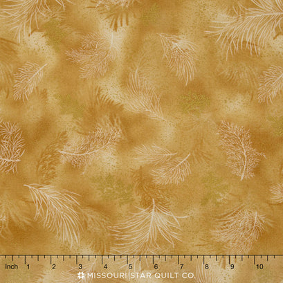 Holiday Flourish - Natural Metallic Yardage