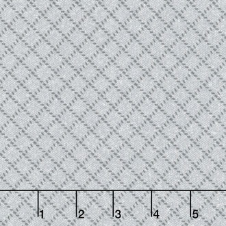Farmhouse Flannels III - Diamond Grid Pewter Yardage