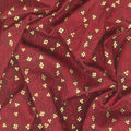 Holiday Flourish - Festive Finery - Candy Cane ColorstoryLeaves Cranberry Yardage Alternative View #1