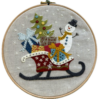 Oh! Oh! Oh! Wool Felt Embroidery Appliqué Kit