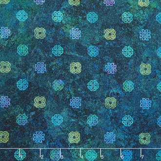 Stonehenge - Celtic Roots Celtic Knots Navy Multi Yardage