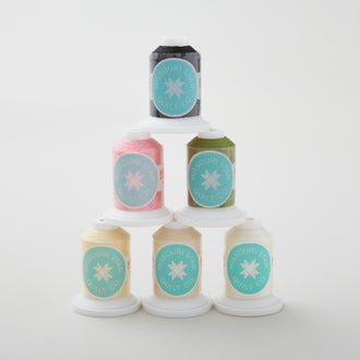 Peach Whispers Block of the Month Missouri Star Thread Pack