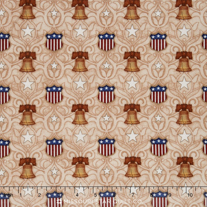 Pride & Glory - Liberty Bell Cream Yardage