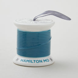 Missouri Star Ceramic Spool Ornament - Teal Primary Image