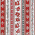 Holiday Flourish 11 - Silver Stripes Silver Metallic Yardage