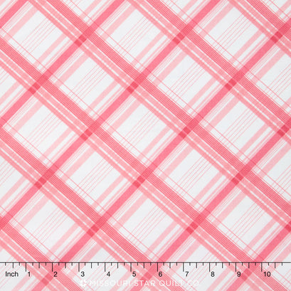British Invasion - Plaid Pink Yardage
