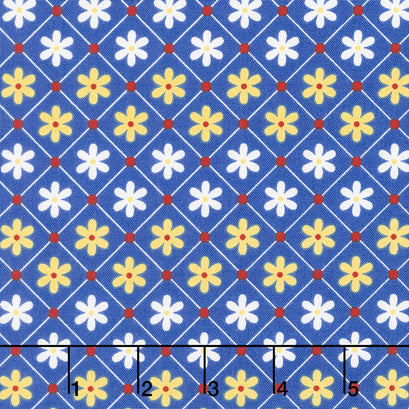 Sunnyside Ave. - Daisies Blue Yardage