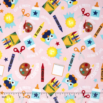 Colorfully Creative Crayola™ - Main Pink Yardage