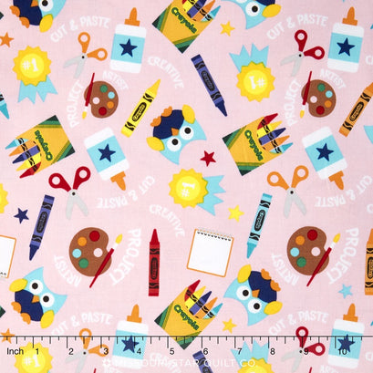 Colorfully Creative Crayola™ - Main Pink Yardage