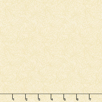 Willoughby - Floral Outline Cream Yardage