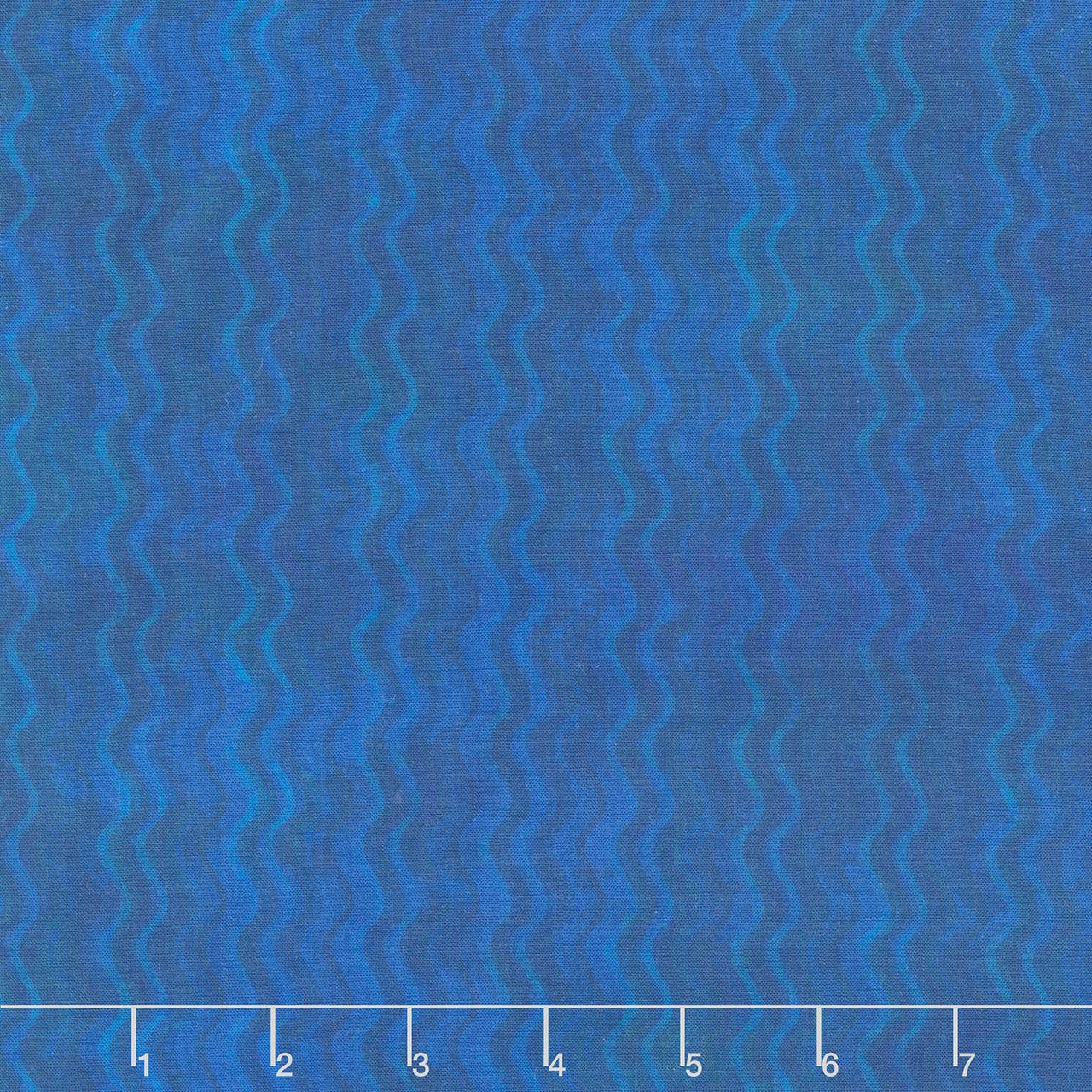 Calypso III - Waves Blue Yardage Primary Image