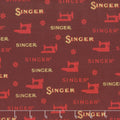 Sewing with Singer - Sewing Red Metallic Yardage