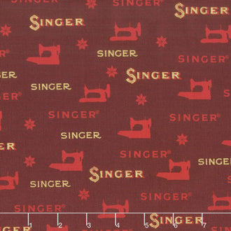Sewing with Singer - Sewing Red Metallic Yardage