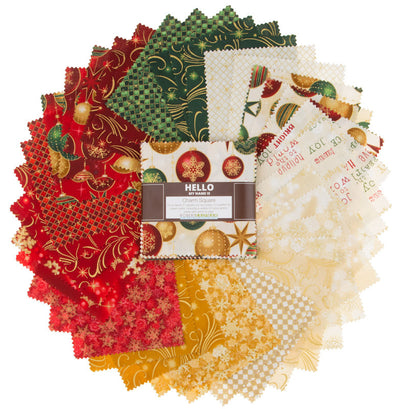 Winter's Grandeur 6 Holiday Metallic Charm Pack