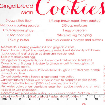 Cozy Christmas - Cozy Gingerbread White Yardage