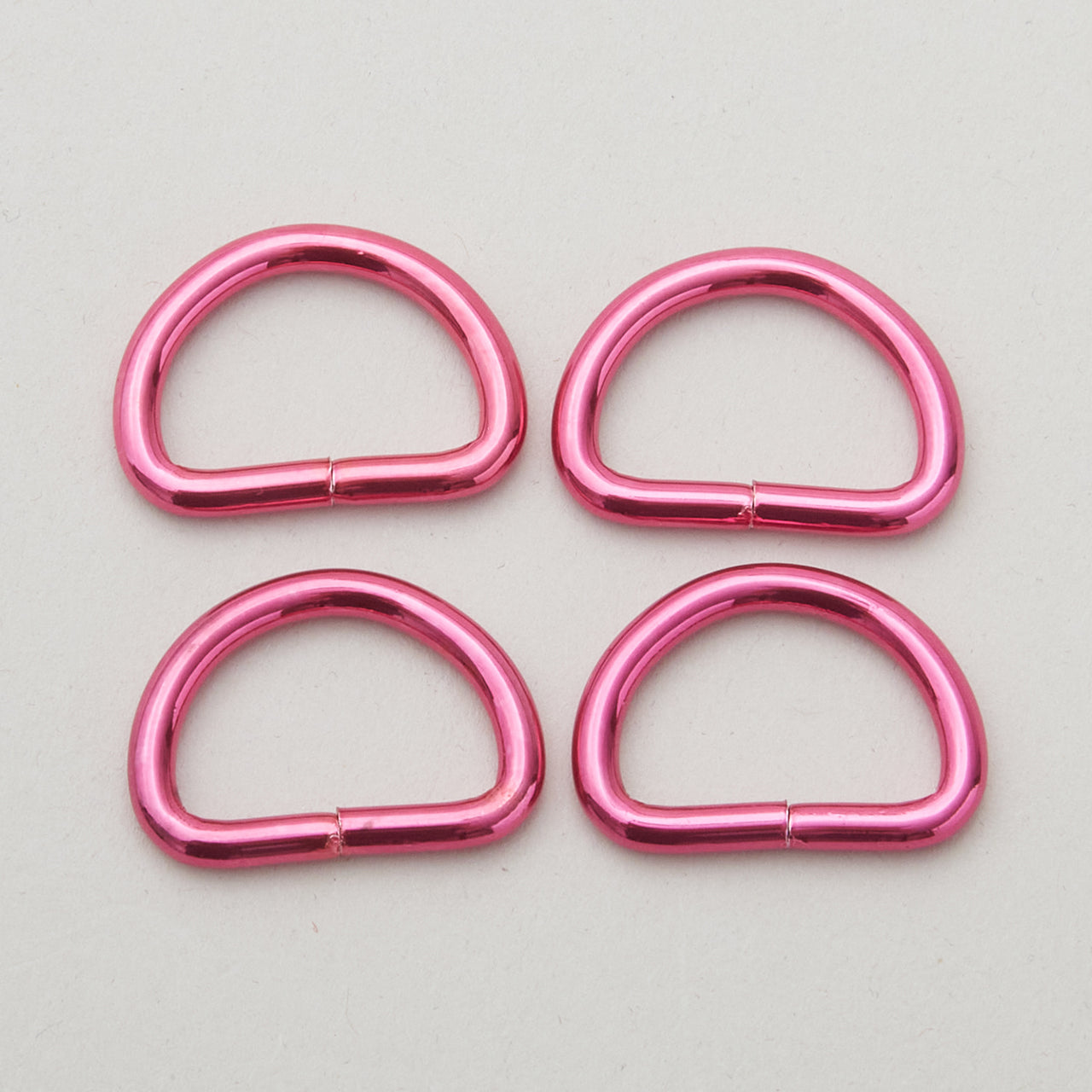 Sallie Tomato Tula Pink 3/4" D Ring - Set of Four Pink Primary Image