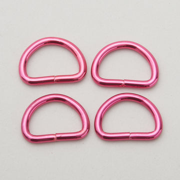 Sallie Tomato Tula Pink 3/4" D Ring - Set of Four Pink Primary Image