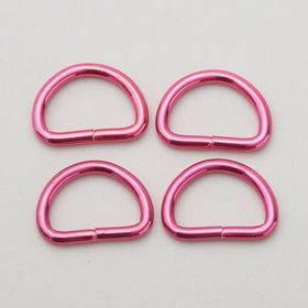 Sallie Tomato Tula Pink 3/4" D Ring - Set of Four Pink Primary Image