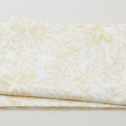 Java Batiks - Flower Stamp Tan 2 Yard Cut