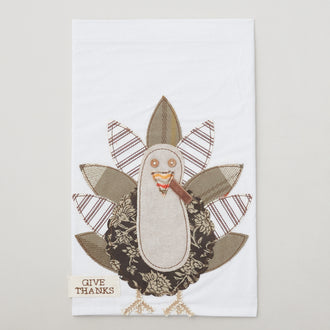 Turkey Give Thanks Tea Towel