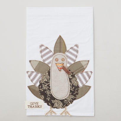 Turkey Give Thanks Tea Towel