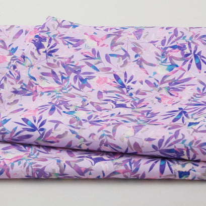 Florence - Leaves Lavendar 2 Yard Cut