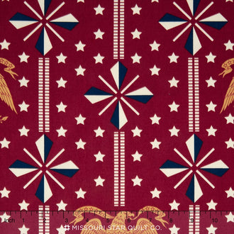 Americana II - Main Red Yardage