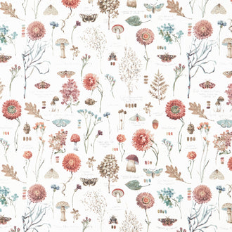 Season's Study - Floral and Foliage Cream Yardage