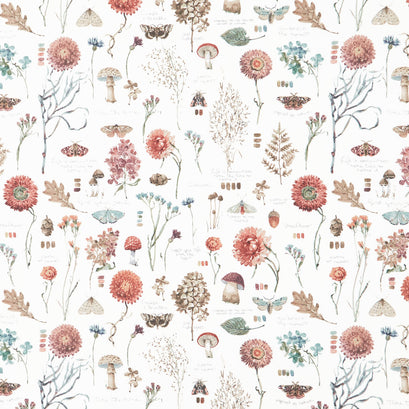 Season's Study - Floral and Foliage Cream Yardage