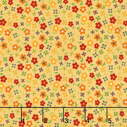 Gingham Girls - Gingham Blossom Yellow Yardage