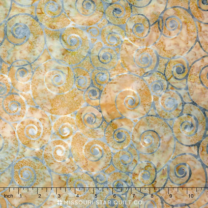 Tonga Batiks - Oceana Snail Shells Dune Yardage