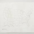 United States (U.S. , US) Embroidery Map + Missouri Star Peel & Stitch Primary Image
