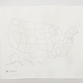 United States (U.S. , US) Embroidery Map + Missouri Star Peel & Stitch Primary Image