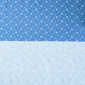 Celebrating 50 Years of Moda - Four In One Blender Print Indigo Yardage