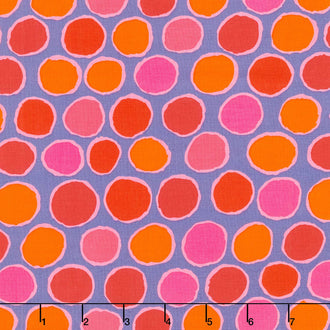 Kaffe Fassett Collective - February 2025 Warm Colorway Penny-wise Red Yardage